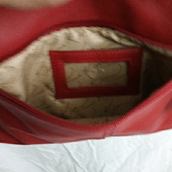 Kim Rogers Red Leather Shoulder Bag - Picture 6 of 11